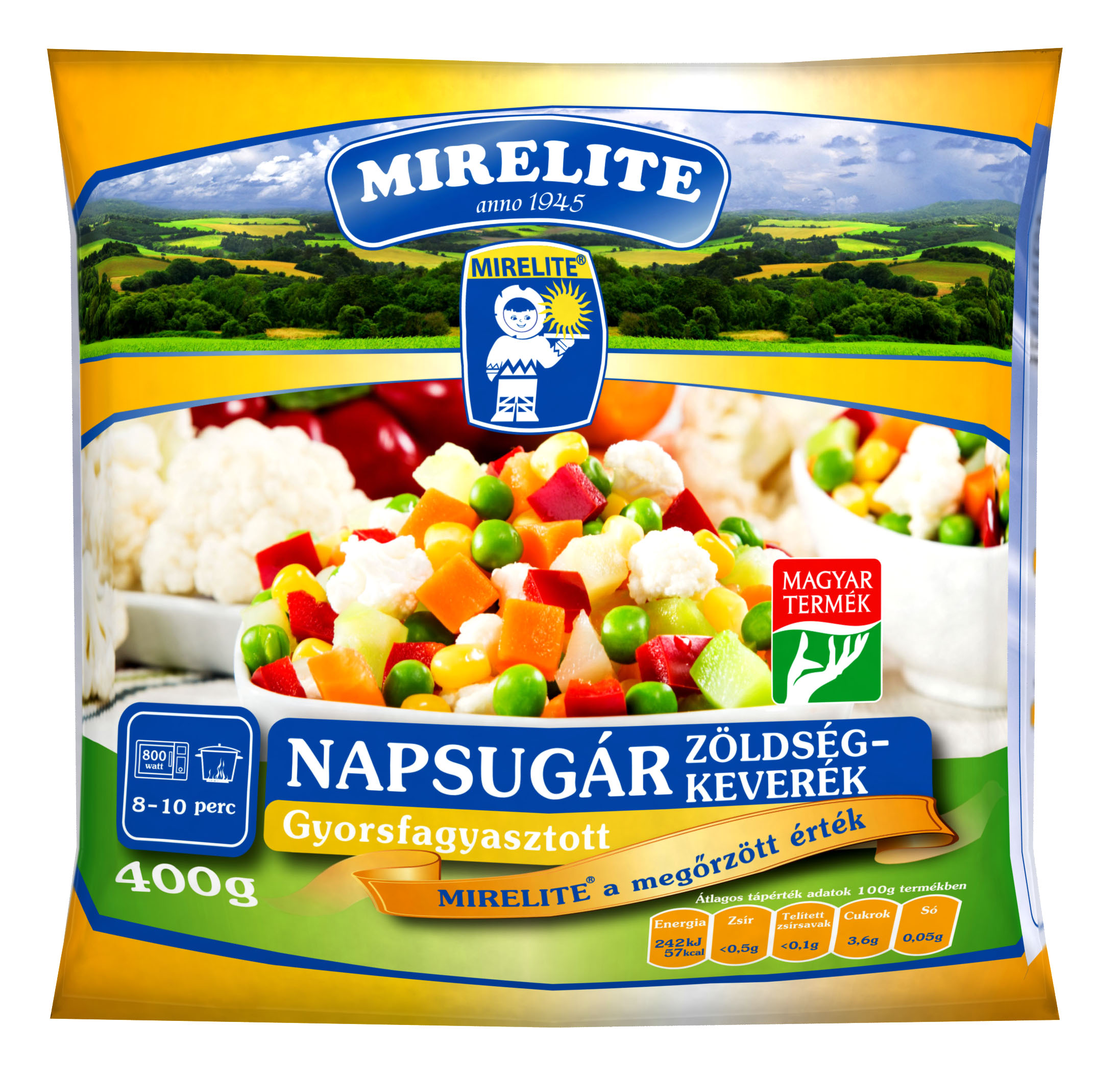 MIRELITE Napsugár zöldségkeverék 400 g